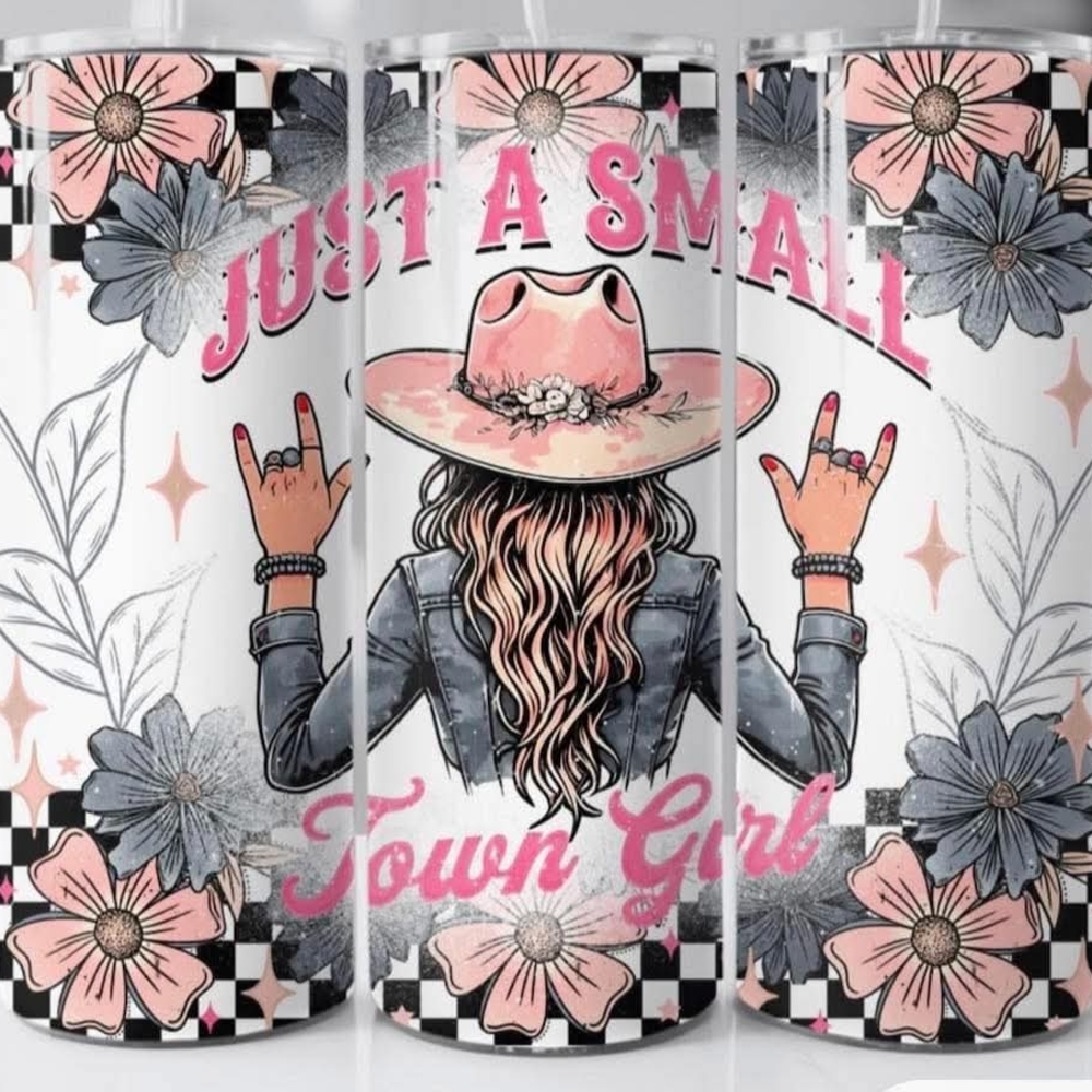Floral Cowgirl Tumbler